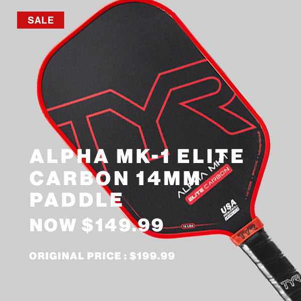 TYR Alpha MK-1 Elite Carbon USA Pickleball Approved 14mm