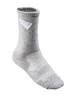 Ethos Crew Socks - Light Heather Grey