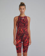 Women's Avictor Closed Back Tech Suit - Helux / Red/Orange