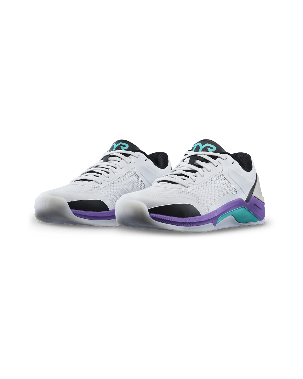 TYR Men’s Sneakers in Cream with Purple & Teal Accents Women main image 3