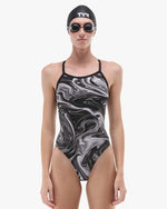 Women's Durafast Elite® Diamondfit Swimsuit - Olea / Titanium
