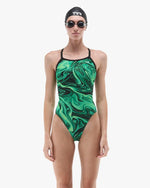 Women's Durafast Elite® Diamondfit Swimsuit - Olea / Green