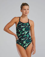Durafast Elite® Women's Diamondfit Swimsuit - Triadic / Green