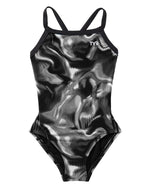 Durafast Elite® Girl's Diamondfit Swimsuit - Waveform