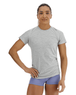 Airtec™ Women's Short Sleeve Tee - Solid / Light Heather Grey