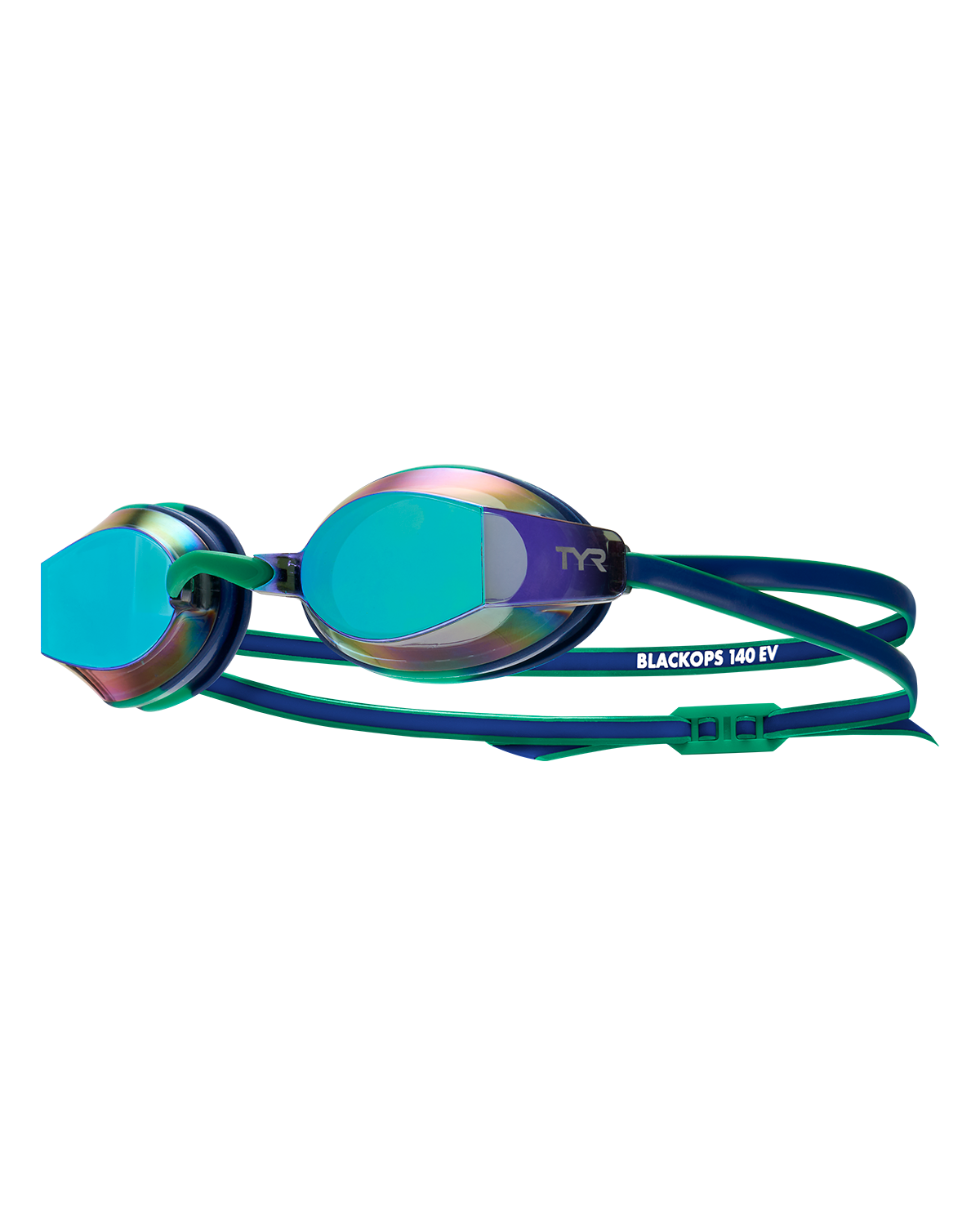 TYR Blackops 140 EV Mirrored JR Goggle GRN/NVY (343) / ALL