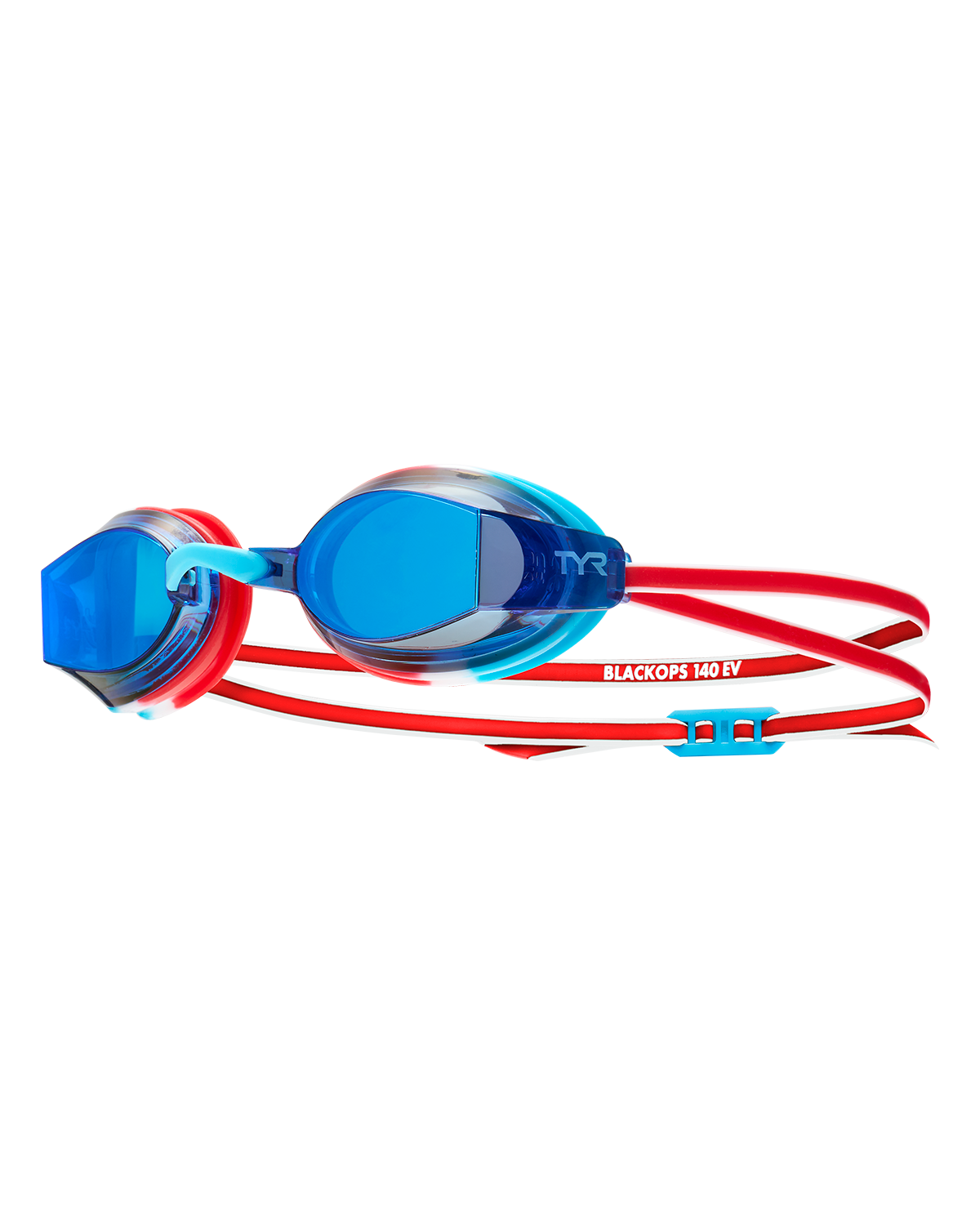 TYR Blackops 140 EV Mirrored JR Goggle RD/WHT/BLU (636) / ALL