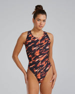Durafast Elite® Women's Maxfit Swimsuit - Triadic / Orange