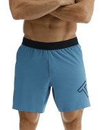 Hydrosphere™ Men's Unlined 7" Unbroken Big Logo Shorts - Solid / Storm