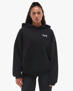 Women's Ethos Oversized Pullover Hoodie - Black