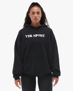 Women's TYR Sport Stencil Graphic Pullover Hoodie - Black