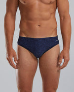 Durafast Elite® Men's Brief Swimsuit - Lapped / Navy