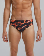 Durafast Elite® Men's Brief Swimsuit - Triadic / Orange