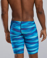 Durafast Lite® Men's Blade Splice Jammer Swimsuit - Technowave / Blue & Green