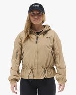 Women's Full Zip Windbreaker - Khaki