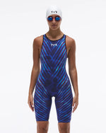 TYR x Katie Ledecky Women's Venzo Open Back Tech Suit - Bravix