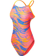 Durafast Elite® Girl's Cutoutfit Swimsuit - Waveform
