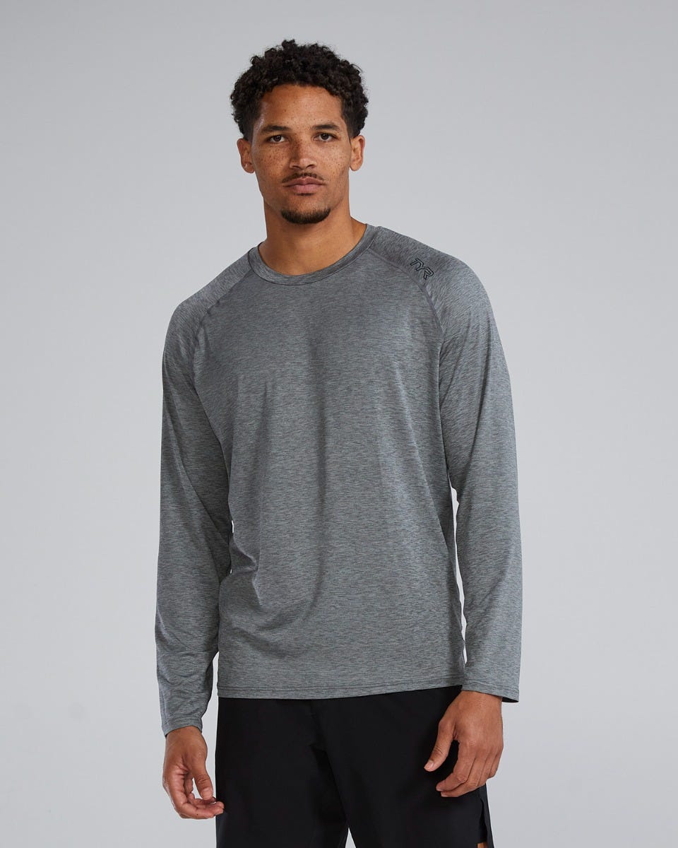 Mens T-shirt TYR Raglan Deep Ultramarine - black Mens T-shirt TYR Raglan Deep Ultramarine - black