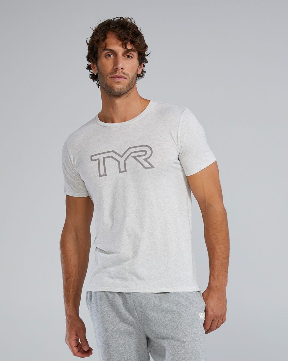 π TYR Unisex Ultrasoft Lightweight Tri Blend Tech Tee - Big Logo (100% off)