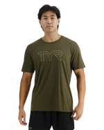 UltraSoft Men's Big Logo Tri-Blend Tech Tee