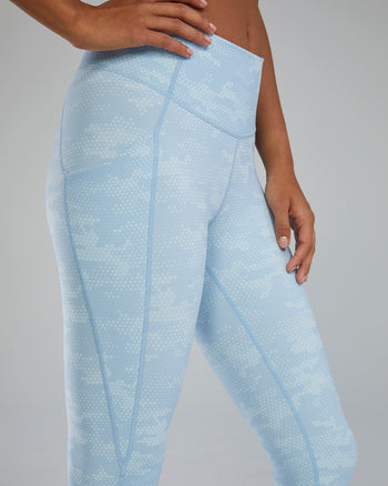 TYR Joule Elite Women's Ribbed High-Rise Leggings with Thigh Pocket 25"