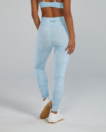 TYR Joule Elite Women's Ribbed High-Rise Leggings with Thigh Pocket 25"