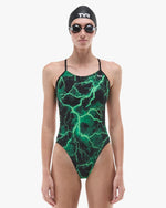 Women's Durafast Elite® Cutoutfit Swimsuit - Arterix / Green