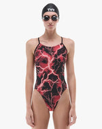 Women's Durafast Elite® Cutoutfit Swimsuit - Arterix / Red
