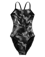 Durafast Elite® Girl's Cutoutfit Swimsuit - Waveform