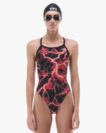 Women's Durafast Elite® Diamondfit Swimsuit - Arterix / Red