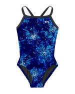 Durafast Lite® Girl's Diamondfit Swimsuit - Radiant Flare