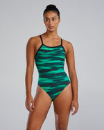 Durafast Lite® Women's Diamondfit Swimsuit - Technowave / Green