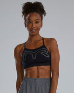 Base Kinetic™ Women's High Neck Big Logo Sports Bra - Solid