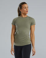 ClimaDry™ Women's Raglan Tee - Solid / Olive Night Heather