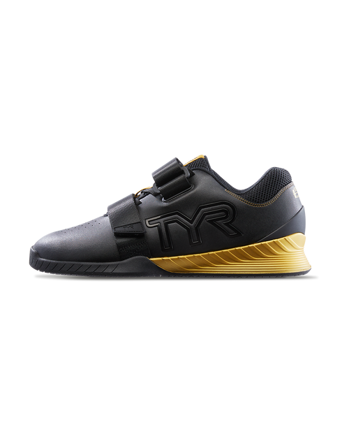 TYR Squat University シューズ ブラック/ゴールド Weightlifting Shoes TYR Squat University L-1 Lifter - black