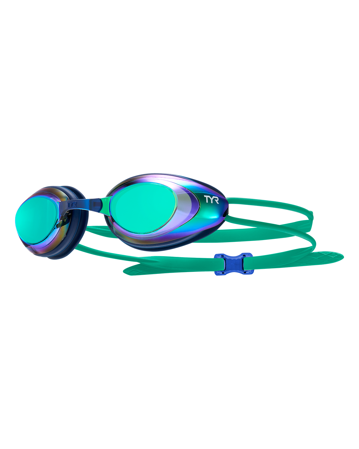 TYR Blackhawk Racing Mirrored Goggle GRN/NVY (343) / ALL