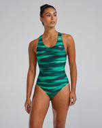 Durafast Lite® Women's Maxfit Swimsuit - Technowave / Green
