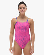 Women's Durafast Elite® Cutoutfit Swimsuit - Zephyr / Pink & Royal