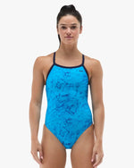 Women's Durafast Elite® Diamondfit Swimsuit - Zephyr / Light Blue & Navy