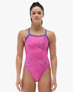 Women's Durafast Elite® Diamondfit Swimsuit - Zephyr / Pink & Royal