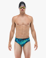 Men's Durafast Lite® Brief - Seismo / Blue & Green