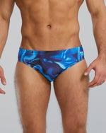 Durafast Elite® Men's Brief Swimsuit - Waveform / Blue