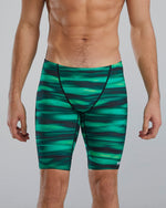Durafast Lite® Men's Blade Splice Jammer Swimsuit - Technowave / Green