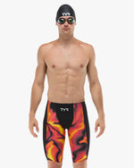 Men's Shockwave High Waist Jammer Tech Suit - Infrared / Fire