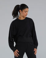 UltraSoft Women's Midweight Terry Cropped Crew