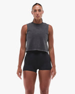 Women's Vintage Wash Heavyweight Muscle Tank - Gunmetal