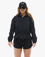 Women's Full Zip Windbreaker - Black