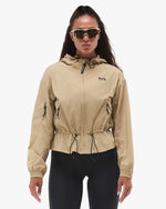 Women's Full Zip Windbreaker - Khaki