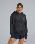 UltraSoft Women's Big Logo Tech Hoodie - Charcoal Heather