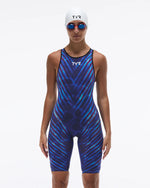 TYR x Katie Ledecky Women's Venzo Open Back Tech Suit - Bravix